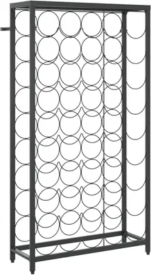 Produktbild von Weinregal für 45 Flaschen Schwarz 54x18x100 cm Schmiedeeisen Flaschenregal Model358367