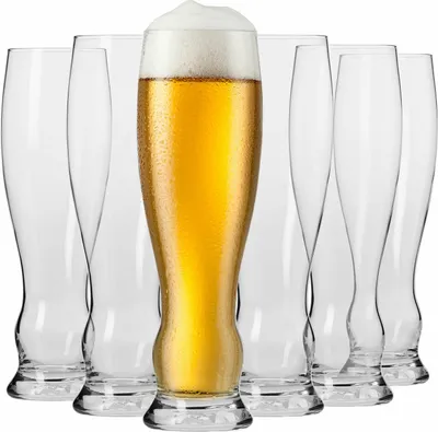 Obrázok produktu pre KROSNO Splendour Poháre na Pšeničné Pivo, Sada 6, 500 ml