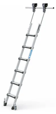 Produktbild von Zarges Regalleiter fahrbar Comfortstep Trec LH 6 Stufen