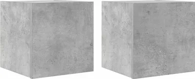 Immagine prodotto di Pensili TV 2 pz. Grigio cemento 30,5x30x30 cm