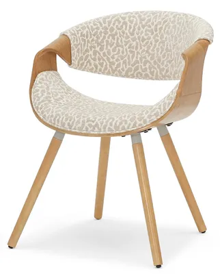 Obrázek produktu pro Designová jídelní židle SAROLTA - krémová / béžová / dub