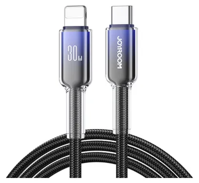 Image de JOYROOM Cable USB-C Lightning Joyroom S-A42 30W 1.2m (black)