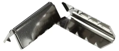 Endstücke für Gürtel Gurte Bänder, 9x30mm Gürtelenden Endkappen platin