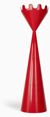 Garderobeständer Rot, Thermoplast, 45x45x167 cm, freistehend