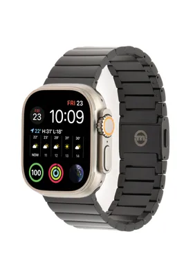 Produktbild von Mobile Origin AWTB-TITAN-BLK, Band, Smartwatch, Schwarz, Apple, Apple Watch Ultra 3/2/1, Titan