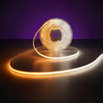 Produktbild von COB LED Strip DIM2WARM 1800-3000K, 5m, 60W, 24V, IP20, CRI92 – Homogene Lichtlinie