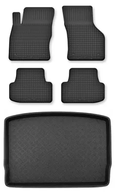 Obrázok produktu pre Vaničkové autokoberce + vaňa kufra pre: Volkswagen Golf VII 2012- hatchback 5 ks