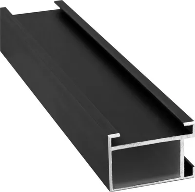 Produktbild von beko TERRASYS Alu-Unterkonstruktion Vario Plus 40/60 Aluminium schwarz eloxiert, 2.000 x 40 x 60 mm 2 mm und 3 mm Wandstärke 505 64 200