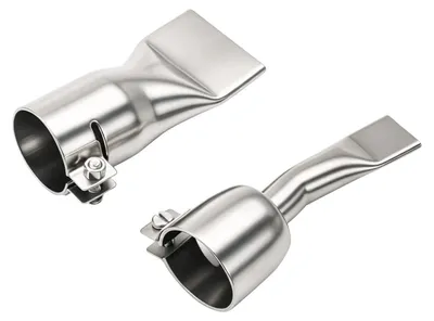 Image de 2 raccords plats en acier inoxydable, de 20 mm et 40 mm