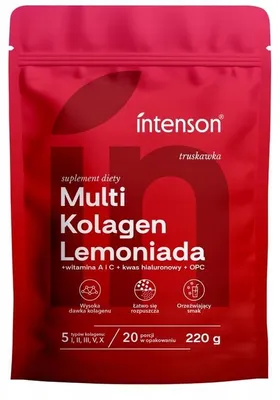 Productafbeelding van Intenson Multi Collageen 220 g, aardbeiensmaak
