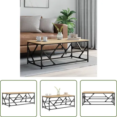 Produktbild von The Living Store Couchtisch Sonoma-Eiche 100x50x40 cm Holzwerkstoff