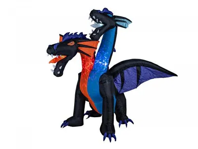 Obrázek produktu pro EUROPALMS Halloweenská nafukovací figurka draka, 208 cm