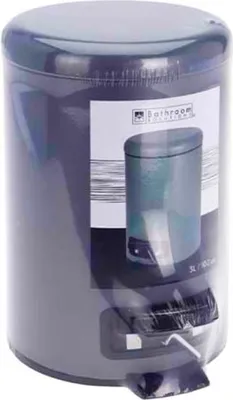 Produktbild von Bathroom Solutions Mülleimer, Metall, 24x17x25 cm, 3 l, blau