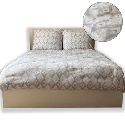 Zdjęcie produktu dla Pościel Polarowa 160x200cm Ciepła Gruba Zimowa Komplet Mack Home Romby