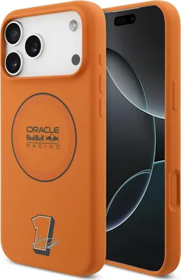 Produktbild von Hülle iPhone 17 Pro Max Red Bull Racing MagSafe Silikon orange Logo