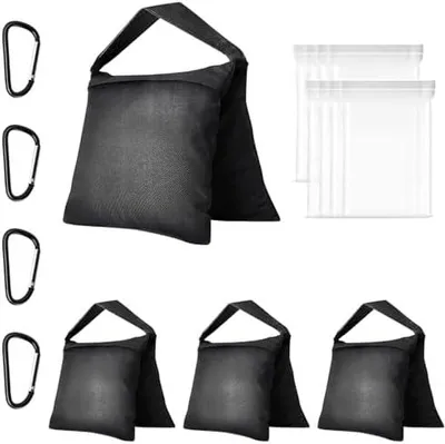 Produktbild von Sandsack 4 Stück Sandbags für Stativ Fotografie, 25 * 51cm Nylon GegenGewichte zur Beschwerung Abspannung Einer Bespannung