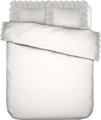 Produktbild von Essenza Baumwoll Bettwäsche-Garnitur Maen Farbe White Größe 155x220+80x80
