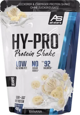 Produktbild von All Stars Hy-Pro Protein Shake 85 Beutel 400g Banane