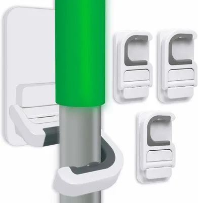 Produktbild von Famanu Halter für Besen und Mop - Set von 3 Selbstklebenden Organisatoren