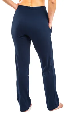 Produktbild von HERMKO 984 Homewear Hose für Damen und Herren aus Baumwolle, Kur, Gymnastik mit Tasche, Farbe:marine, Größe:48/50 (XL)