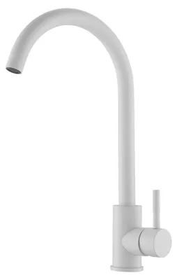 Immagine prodotto di Miscelatore da cucina bianco con bocchetta orientabile, modello PEG8044-32