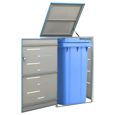Immagine prodotto di Contenitore per 1 bidone 69x77,5x115 cm in acciaio inox