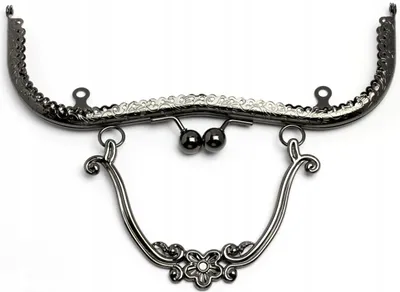 Produktbild von Taschenrahmen, Metallhaken, schwarzes Nickel
