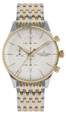 Immagine prodotto di Jacques Lemans Cronografo London Steel Brick SIlver - Gold