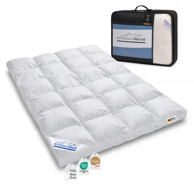 Produktbild von Super warme 100% Winter Hochsteg Daunendecke 1550g Daunen 155x220