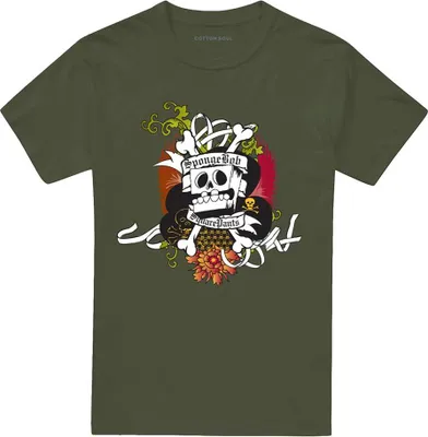 Produktbild von SpongeBob SquarePants - "Rest In Peace" T-Shirt für Herren TV6605 (XXL) (Militärgrün)