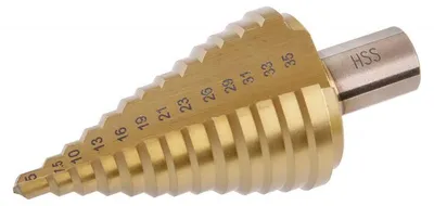 Zdjęcie produktu dla Wiertło stopniowe FESTA 20491 HSS TiN 5-35mm 13 stopni