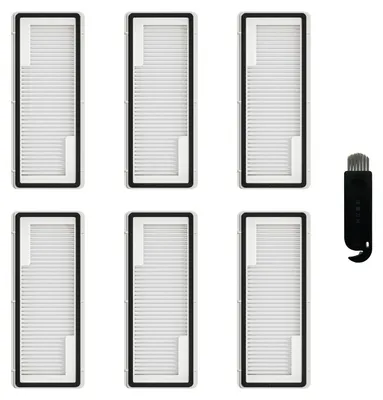 HEPA-Filter für Narwal Flow/Freo X Ultra, 6 Stück + Bürste