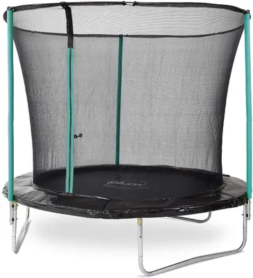 Produktbild von Plum Kinder-Trampolin mit Sicherheitsnetz, verzinkter Stahl, 2,4 m, Grün
