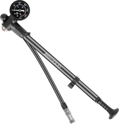 Produktbild von Federgabel-Dampferpumpe mit Manometer für Fahrrad und MTB - Hochdruckpumpe bis 300 PSI