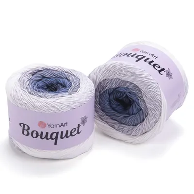 Produktbild von YarnArt Bouquet 701 – Farbverlaufsgarn, 250g, 1000m, 55% Baumwolle, 45% Polyacryl
