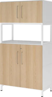 Zdjęcie produktu dla Cokół FlexWall 4OH 1open biały/dąb 4032062308448