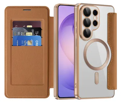 Produktbild von Techsuit SmartMag Hülle für Samsung Galaxy S26 Ultra – braun