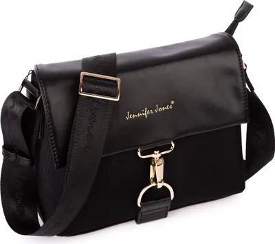 Produktbild von Jennifer Jones Damentasche mit Klappe Elegant Mittelgroß Schwarz