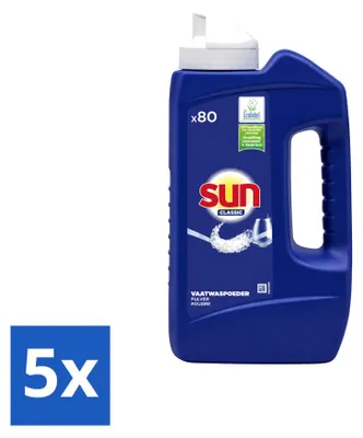 Produktbild von 5 x Sun Classic Geschirrspülpulver - 1,36 kg - Vorteilspackung - 5 Stücke