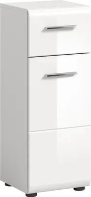 Produktbild von Ice Badschrank 1 Schublade 1 Tür weiß Hochglanz.