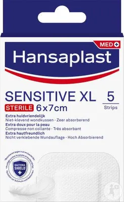 Immagine prodotto di Hansaplast Sensitive XL 5 strisce 6x7cm