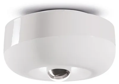 Zdjęcie produktu dla Lampa sufitowa Vintage Decò Bellota Ceramic Raw White 1 Light E27