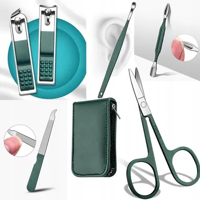 Zdjęcie produktu dla Zestaw Manicure 6w1 TSG-413 do Manicure Pedicure Nożyczki Radełko Podróżny