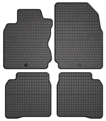 Produktbild von Gummi-Fußmatten für Nissan Note I E11 2006-2012 (Minivan) – 4-tlg, Schwarz, passgenau – Wielganizator SolidPRO
