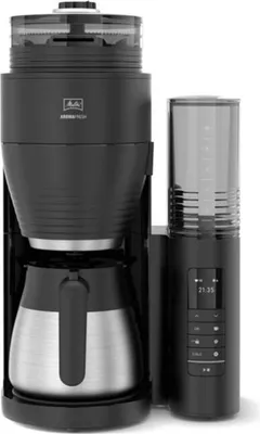 Produktbild von Melitta Aromafresh PRO, Filterkaffeemaschine, 1,25 l, Kaffeebohnen, Gemahlener Kaffee, Eingebautes Mahlwerk, 1080 W, Schwarz