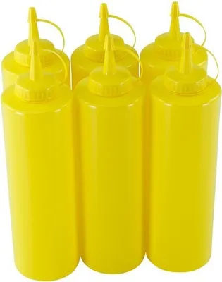 Produktbild von 6er Set Quetschflasche Gelb 0,70 Liter