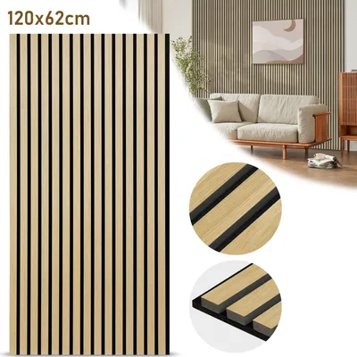 Immagine prodotto di TolleTour pannello acustico da parete 120x60x2,1cm pannelli acustici MDF pannelli da parete 1x legno