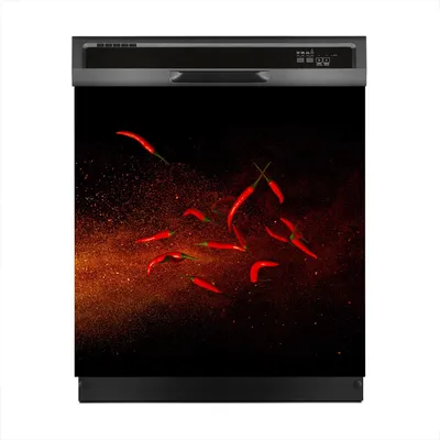 Produktbild von Magnete Dekorative 60x60 cm Küche Magnetmatte Spülmaschine - Gewürze Gemüse