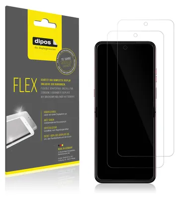 A product shot of screen protectors next to their packaging.
