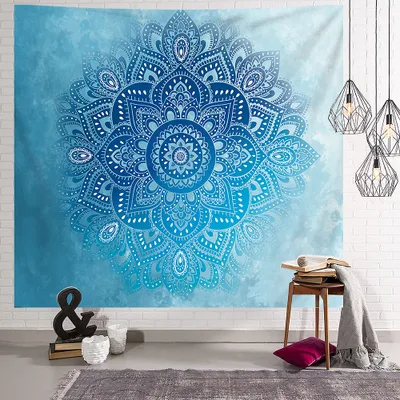 Produktbild von 200cmx 150cm Wandteppich, Makata, Wandschal, Natur, Wanddekoration, weiches Material, Teppich für Wohnzimmer, Schlafzimmer, Yogamatte, Picknickdecke, Wanddekoration, Farbe 28